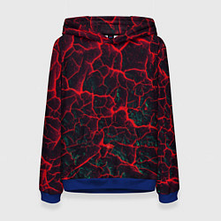 Женская толстовка Молнии красные абстрактные