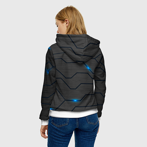 Женская толстовка Led подсветка / 3D-Белый – фото 4