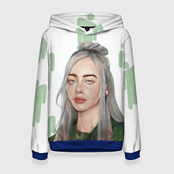 Толстовка-худи женская Billie Eilish, цвет: 3D-синий