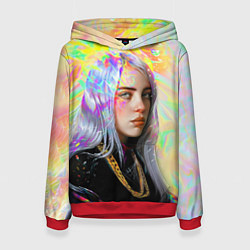 Толстовка-худи женская Billie Eilish, цвет: 3D-красный