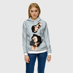 Толстовка-худи женская Stray Kids, цвет: 3D-белый — фото 2