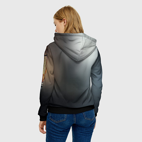 Женская толстовка Dishonored / 3D-Черный – фото 4