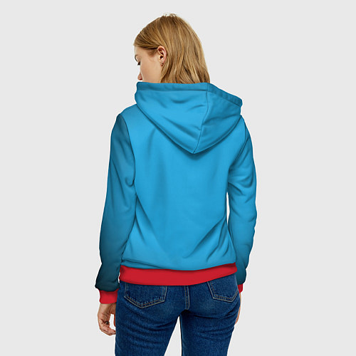 Женская толстовка MINECRAFT / 3D-Красный – фото 4