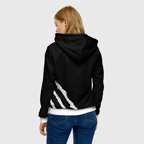 Женская толстовка XXXTENTACION SKINS / 3D-Белый – фото 4