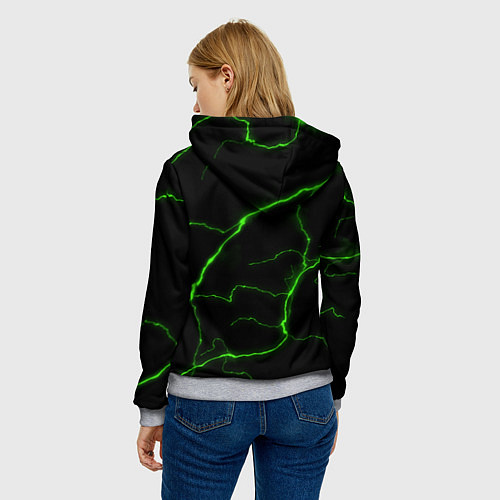 Женская толстовка ПОШЛАЯ МОЛЛИ / 3D-Меланж – фото 4