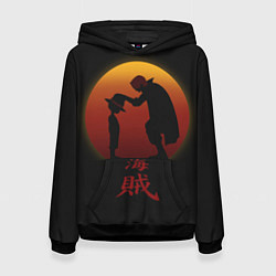 Толстовка-худи женская One Piece, цвет: 3D-черный