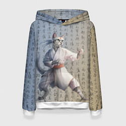 Женская толстовка Karate cat