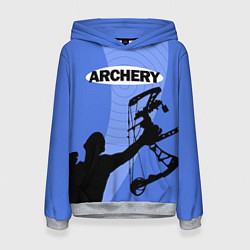 Толстовка-худи женская Archery, цвет: 3D-меланж