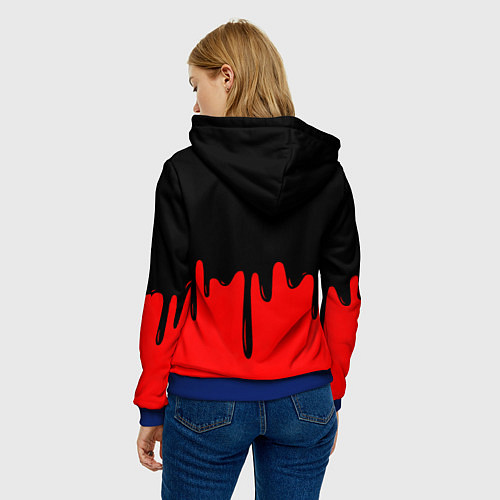 Женская толстовка АлисА / 3D-Синий – фото 4