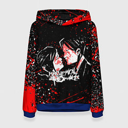 Толстовка-худи женская My Chemical Romance, цвет: 3D-синий