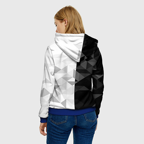 Женская толстовка PORTAL / 3D-Синий – фото 4