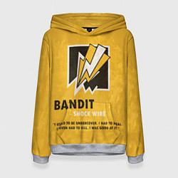 Толстовка-худи женская Bandit R6s, цвет: 3D-меланж