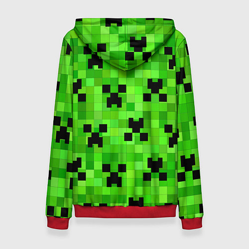 Женская толстовка MINECRAFT / 3D-Красный – фото 2