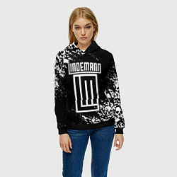 Толстовка-худи женская LINDEMANN, цвет: 3D-черный — фото 2
