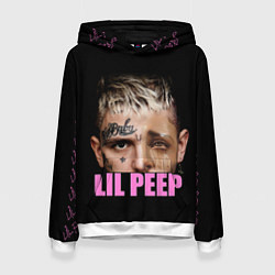 Толстовка-худи женская Lil Peep, цвет: 3D-белый