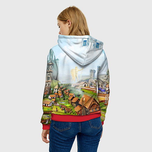 Женская толстовка ГЕРОИ МЕЧА И МАГИИ / 3D-Красный – фото 4