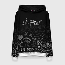 Толстовка-худи женская LIL PEEP, цвет: 3D-белый