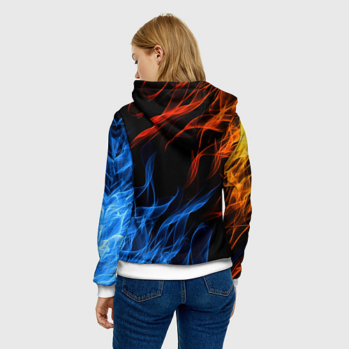 Женская толстовка PORTAL / 3D-Белый – фото 4