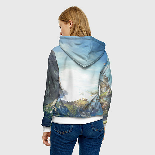 Женская толстовка Oddysey / 3D-Белый – фото 4