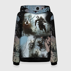 Толстовка-худи женская Assassin??s Creed, цвет: 3D-черный