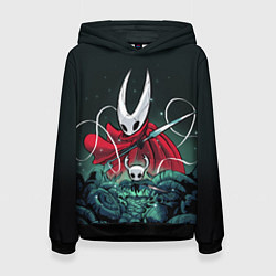 Толстовка-худи женская Hollow Knight, цвет: 3D-черный
