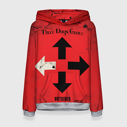 Толстовка-худи женская Three Days Grace, цвет: 3D-меланж