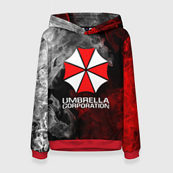 Толстовка-худи женская UMBRELLA CORP, цвет: 3D-красный