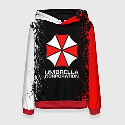 Толстовка-худи женская UMBRELLA CORP, цвет: 3D-красный