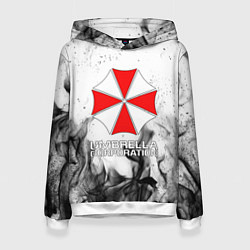 Толстовка-худи женская UMBRELLA CORP, цвет: 3D-белый