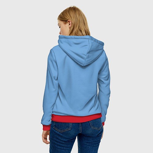 Женская толстовка Звезда Дачника / 3D-Красный – фото 4