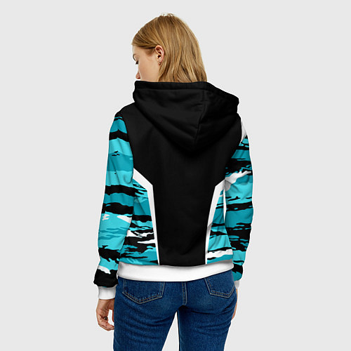 Женская толстовка ВВС России Камуфляж / 3D-Белый – фото 4