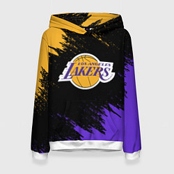 Толстовка-худи женская LA LAKERS, цвет: 3D-белый