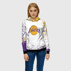 Толстовка-худи женская LA LAKERS, цвет: 3D-черный — фото 2