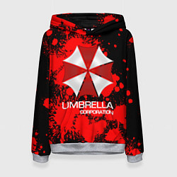 Толстовка-худи женская UMBRELLA CORP, цвет: 3D-меланж