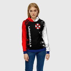 Толстовка-худи женская UMBRELLA CORPORATION, цвет: 3D-синий — фото 2