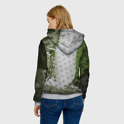 Женская толстовка Офисные войска / 3D-Меланж – фото 4