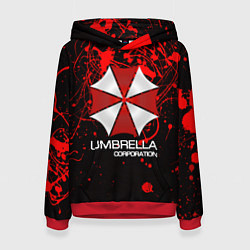 Толстовка-худи женская UMBRELLA CORP, цвет: 3D-красный