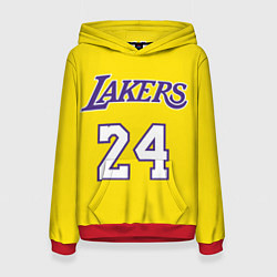 Толстовка-худи женская Kobe Bryant 24, цвет: 3D-красный