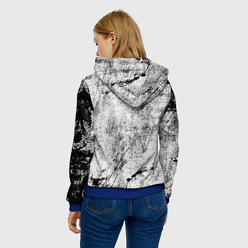 Женская толстовка Безразличие / 3D-Синий – фото 4