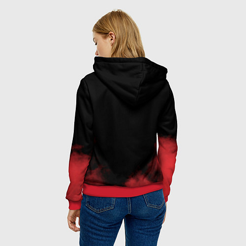 Женская толстовка Внутренние войска / 3D-Красный – фото 4