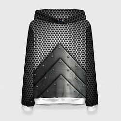 Женская толстовка Броня металлическая