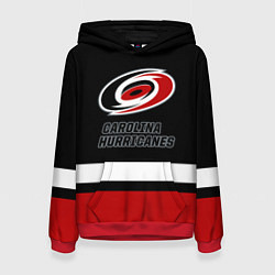 Толстовка-худи женская Каролина Харрикейнз, цвет: 3D-красный