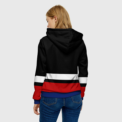 Женская толстовка Каролина Харрикейнз / 3D-Синий – фото 4