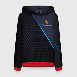 Толстовка-худи женская PORSCHE, цвет: 3D-красный