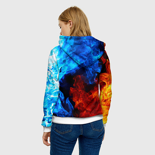 Женская толстовка CHEVROLET / 3D-Белый – фото 4