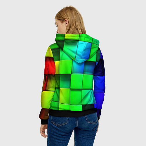 Женская толстовка MINECRAFT / 3D-Черный – фото 4