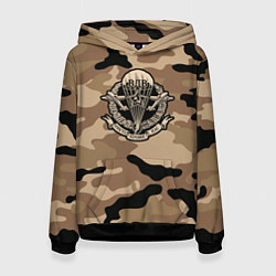 Толстовка-худи женская ВДВ СССР, цвет: 3D-черный