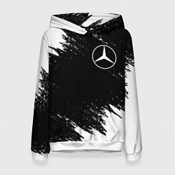 Толстовка-худи женская MERCEDES, цвет: 3D-белый