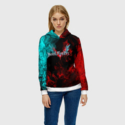 Толстовка-худи женская DEVIL MAY CRY, цвет: 3D-белый — фото 2