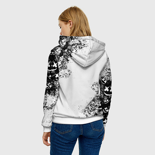 Женская толстовка Marshmello / 3D-Белый – фото 4